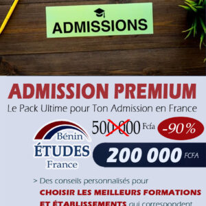 Admission Premium (PHASE 3) - 1ère Tranche